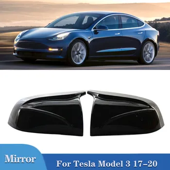 Замена Крышки бокового зеркала заднего вида Автомобиля из углеродного волокна Pulleco, Накладка на корпус заднего вида для Tesla Model 3, Аксессуары 2017-2020