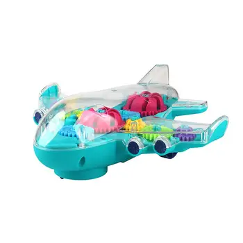 Интересный привлекающий внимание Интерактивный дизайн самолета Детская осветительная игрушка Детский подарок Электрическая игрушка Осветительная игрушка