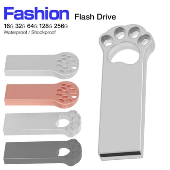 USB Flash Drive2.0 64 ГБ 4 ГБ флеш-накопитель высокоскоростной 32 ГБ 16 ГБ memory stick Кошачья лапа флеш-накопитель 8 ГБ U-диск cle usb флешка
