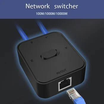 Игровой Гигабитный сетевой коммутатор RJ45 Switch Сетевой Разветвитель Сетевой кабель sharer 2Way внутренний и внешний сетевой коммутатор 1000 Мбит/с