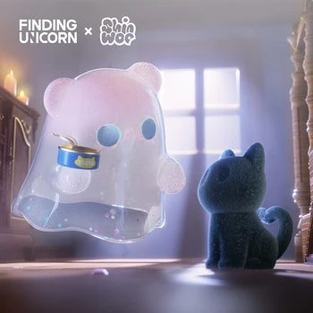 В поисках дома-единорога ShinWoo Ghost Bear Серии Blind Box