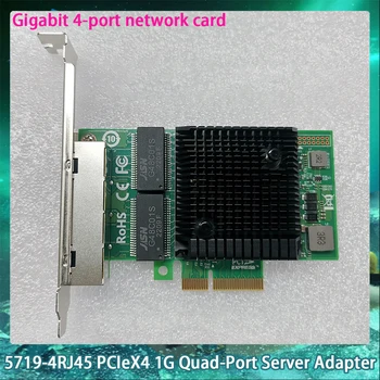 Для Broadcom 5719 5719-4RJ45 PCIeX4 1G Четырехпортовый серверный адаптер PCI-E X4 Gigabit 4-портовая сетевая карта NIC Высокого Качества Быстрая доставка