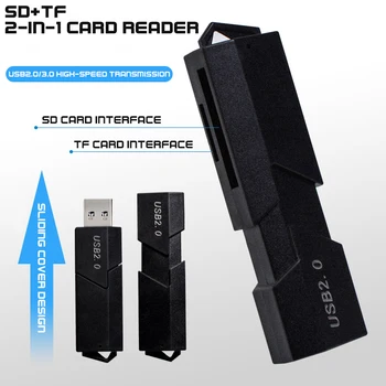 Кард-ридер CUR2, TF-карта SD, высокоскоростной USB3.0, адаптер для карт памяти 2.0, многофункциональный кард-ридер