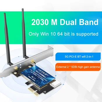 3000 Мбит/с WiFi 6 Сетевая карта PCI-E 802.11ax/ac Двухдиапазонная 2,4 G/5 ГГц Беспроводная Intel AX 200 PCI Express WiFi Bluetooth Адаптер