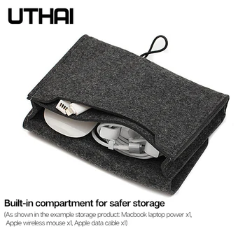 UTHAI T29 Портативный чехол 2.5 'HDD, сумка для хранения Macbook, зарядное устройство, мышь, мобильный банк питания, наушники, цифровые аксессуары, защитная сумка