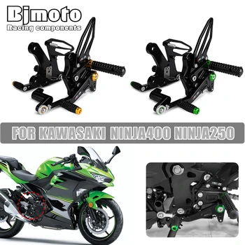 BJMOTO Мотоцикл С ЧПУ Задние Комплекты Rearset Подставка Для Ног Подножки Для Kawasaki Ninja 400 Ninja400 Ninja 250 Ninja250 2018-2019