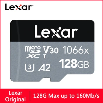 Lexar 128 ГБ TF Карта памяти Micro SD U3 4K V30 A2 64 ГБ 256 ГБ 512 ГБ Высокоскоростная Карта Памяти Ultra HD Запись TF1066X для Телефона