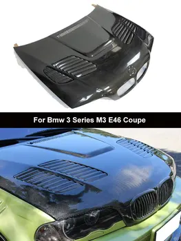 Передний Капот двигателя из углеродного волокна в стиле GTR Carbon подходит для Bmw 3 серии M3 E46 Coupe