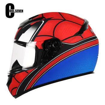 Противотуманный Мотоциклетный полнолицевой шлем Four Seasons Защитный Мотоциклетный шлем Casco De Moto