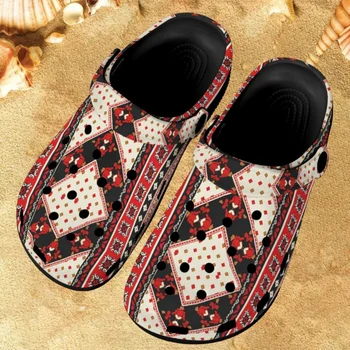 Летние Повседневные тапочки для взрослых, Пляжная дышащая женская водонепроницаемая обувь с принтом племени, сандалии, Удобная обувь, шлепанцы Zapatos