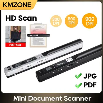 Новый креативный портативный сканер Mini iScan Формата A4 Book JPG PDF 300/600/900 точек на дюйм Для сканирования фотографий и документов USB
