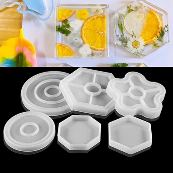 Формы для подставки для фруктового диска, чайного подноса, Отливки из смолы, Силиконовые формы для подставки для торта 