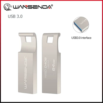Wansenda Портативный высокоскоростной флеш-накопитель USB 3.0 Cle USB Flash Drive 64GB 32GB 16GB 8GB mini pendrive Memory Stick