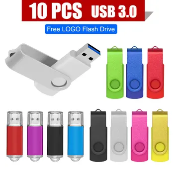 10 шт./лот USB 3.0 Флэш-накопитель 64 ГБ 128 ГБ Флеш-накопитель 16 ГБ Флешка 32 ГБ Диск на ключе USB-накопитель 32 ГБ 16 ГБ Флэш-диск с памятью