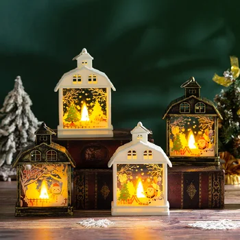 Светодиодные свечи в виде Снеговика, Креативные Рождественские фонари, светильники для дома, Рождественская елка, Подвесные светильники, Орнамент, подарок на Новый Год