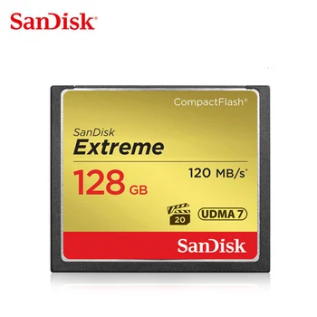Карта памяти SanDisk Extreme 32 ГБ 64 ГБ 128 ГБ CF-карта UDMA-7 Compact Flash Card VPG-20 120 МБ/с. Видео 4K Full HD для камеры SDCFXS