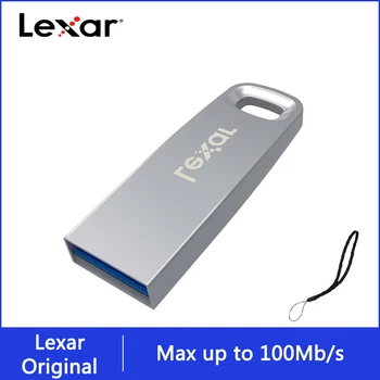 Lexar M35 3,0 USB Флэш-накопитель 64 ГБ U-диск 32 ГБ Флешки 128 ГБ Автомобильный Мини-Накопитель Металлический Высокоскоростной Офисный для Компьютера Телефона