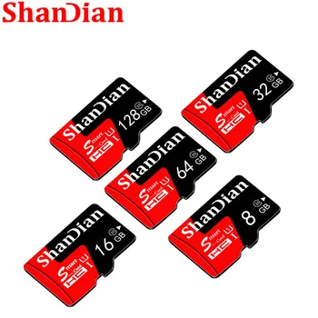 Смарт-SD-карта SHANDIAN 16 ГБ 32 ГБ Высокоскоростная мини-карта Smartsd класса 10 для телефонов и фотоаппаратов Реальная емкость карты памяти 64 ГБ