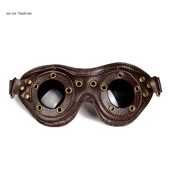 517B, забавные очки Steam Punks, кожаные аксессуары в стиле стимпанк, Мужские очки для Косплея на Хэллоуин, очки для взрослых, вечерние очки для джентльмена