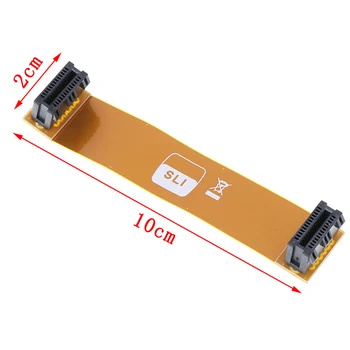 Гибкий 8 см 80 мм кабель SLI Bridge PCI-E с разъемом для видеокарты ASUS оптом