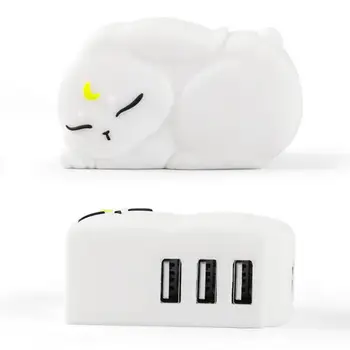 Sleeping Moon Rabbit USB-концентратор Высокоскоростная USB-док-станция для ноутбука 3-в-1 Многопортовый Концентратор-Адаптер для ПК Аксессуары Sleeping Moon