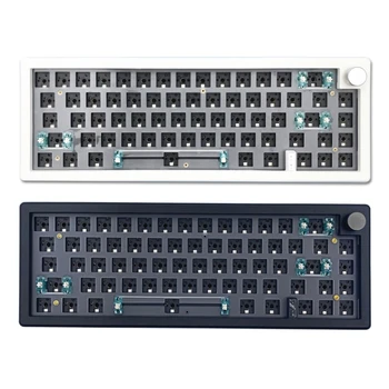 Комплект механической клавиатуры GMK67 с возможностью горячей замены, программируемая беспроводная Bluetooth-совместимая клавиатура 2.4G RGB 