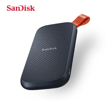 Оригинальный SanDisk E30 Внешний SSD Жесткий диск Портативный 2 ТБ 1 ТБ 480 ГБ USB3.2 Черный Жесткий диск Type C Для Ноутбука Высокая Скорость 520 М/С